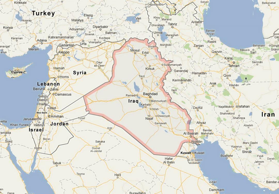 地図のイラク