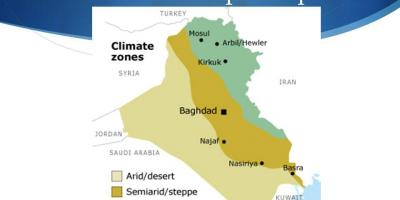 地図のイラクでの気候