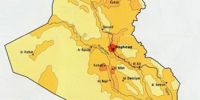 地図のイラク人口