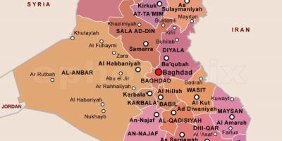 地図のイラク国