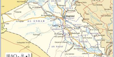 地図のイラク道路